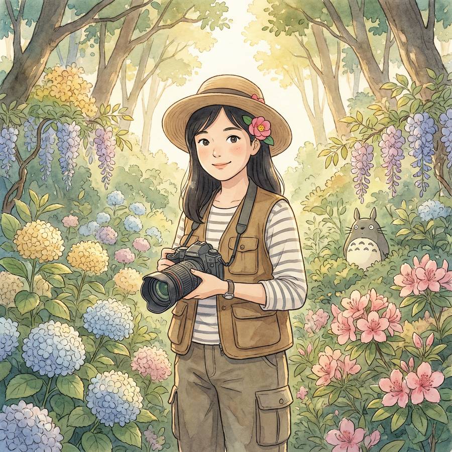 福利导航植物摄影师林雨薇
